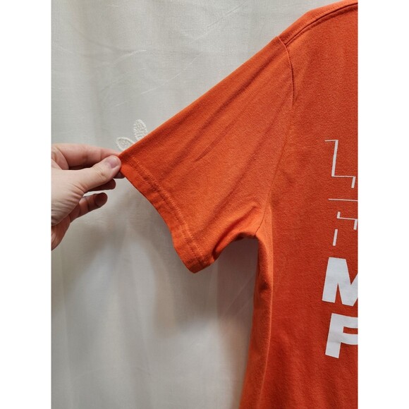 XERSION KIDS LARGE  14-16 ORANGE SHIRT QUICK DRI TEAM QUOTE ATHLETIC BRIGHT TEE - Picture 3 of 9